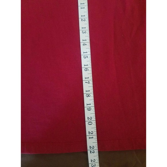 Liz Claiborne Woman Size 2X Red Blouse Keyhole Neck Pleated Long Sleeve Cotton - Picture 11 of 11